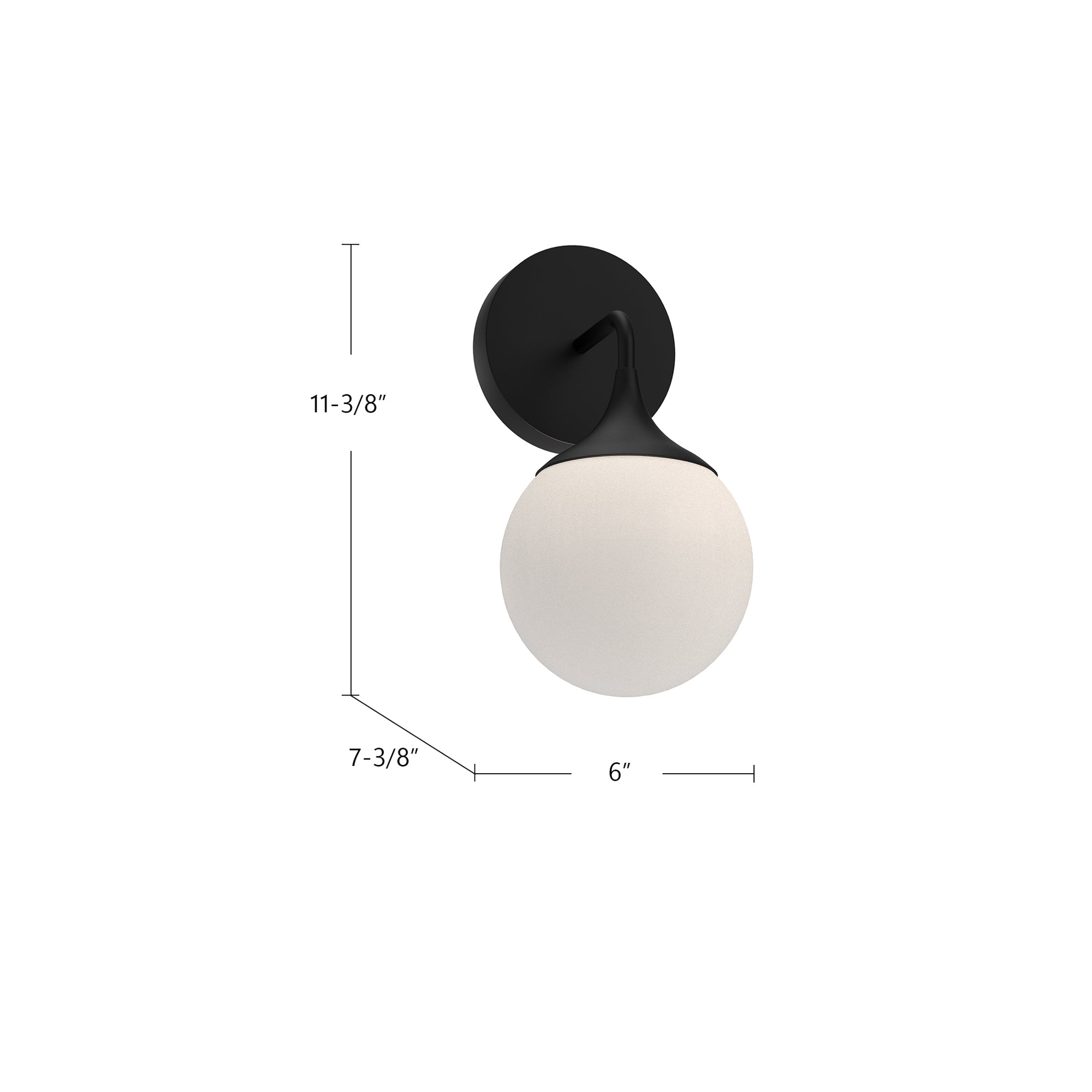Nouveau 12-in Steel Vanity Light