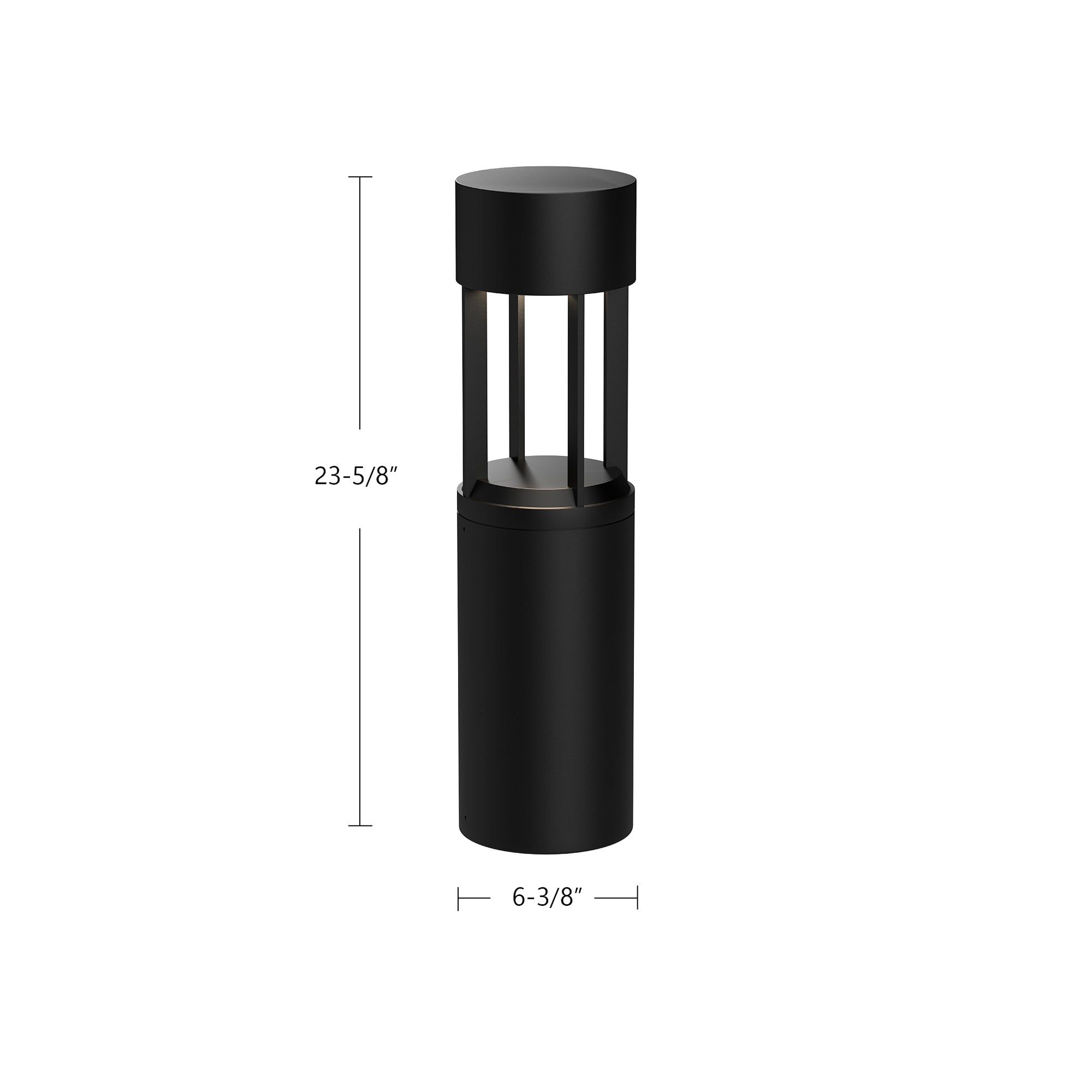 Novato 24-in Aluminum Exterior Bollard Light