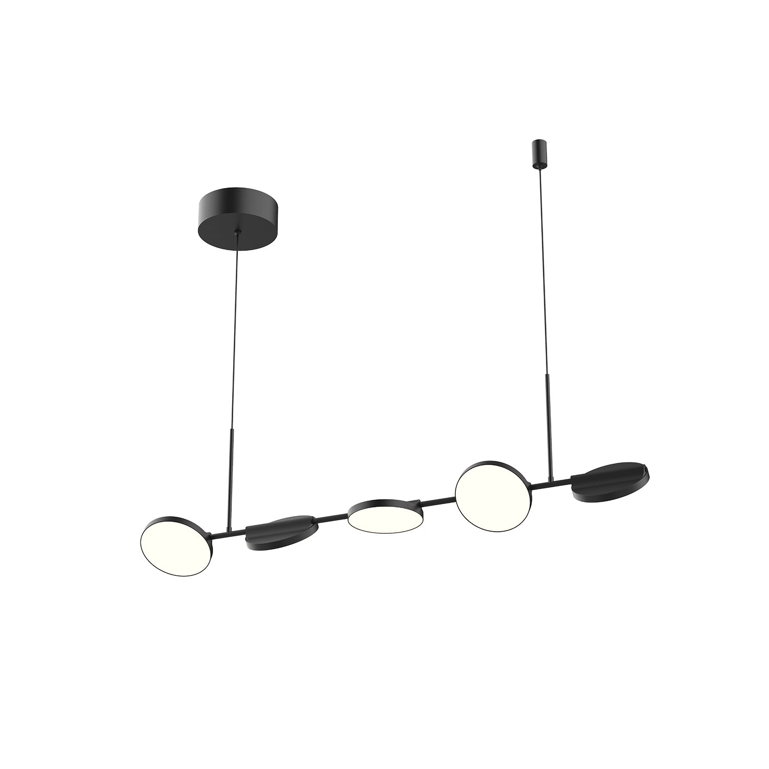 Novel 37-in Aluminum Linear Pendant