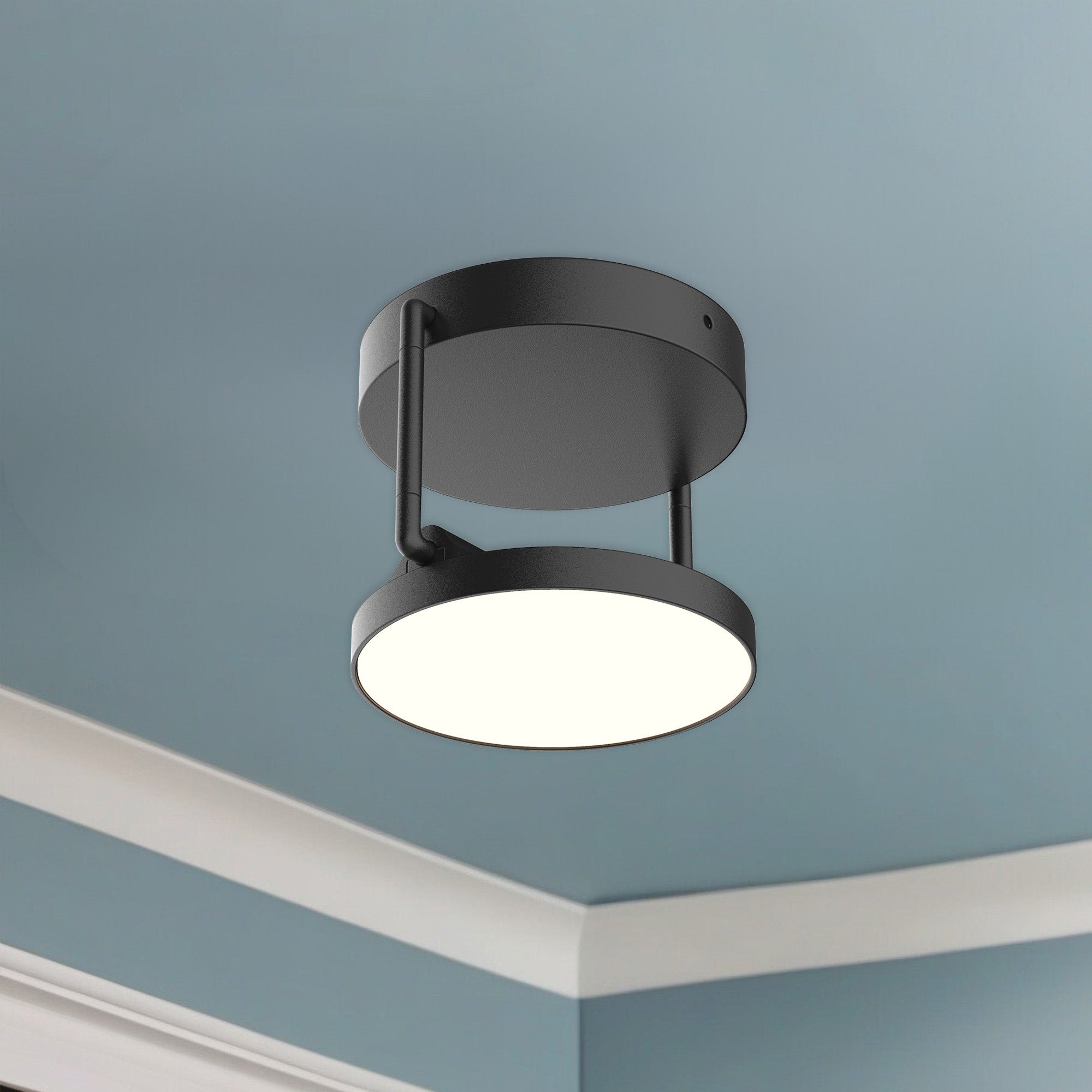 Novel 5-in Aluminum Semi-Flush Mount