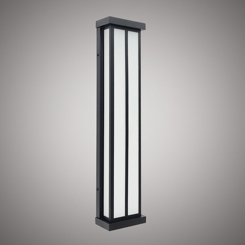 Led 24-in exterior wall light Matte Black Dimmable 25W