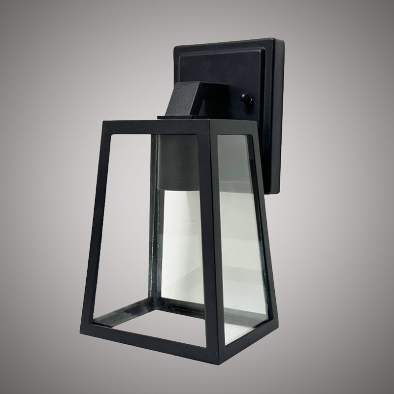 1 Lights 10-in exterior wall light Matte Black Dimmable 60W