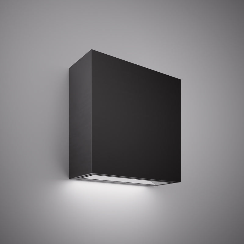 Led exterior wall light Matte Black Dimmable 12W
