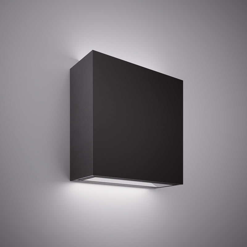 Led exterior wall light Matte Black Dimmable 24W