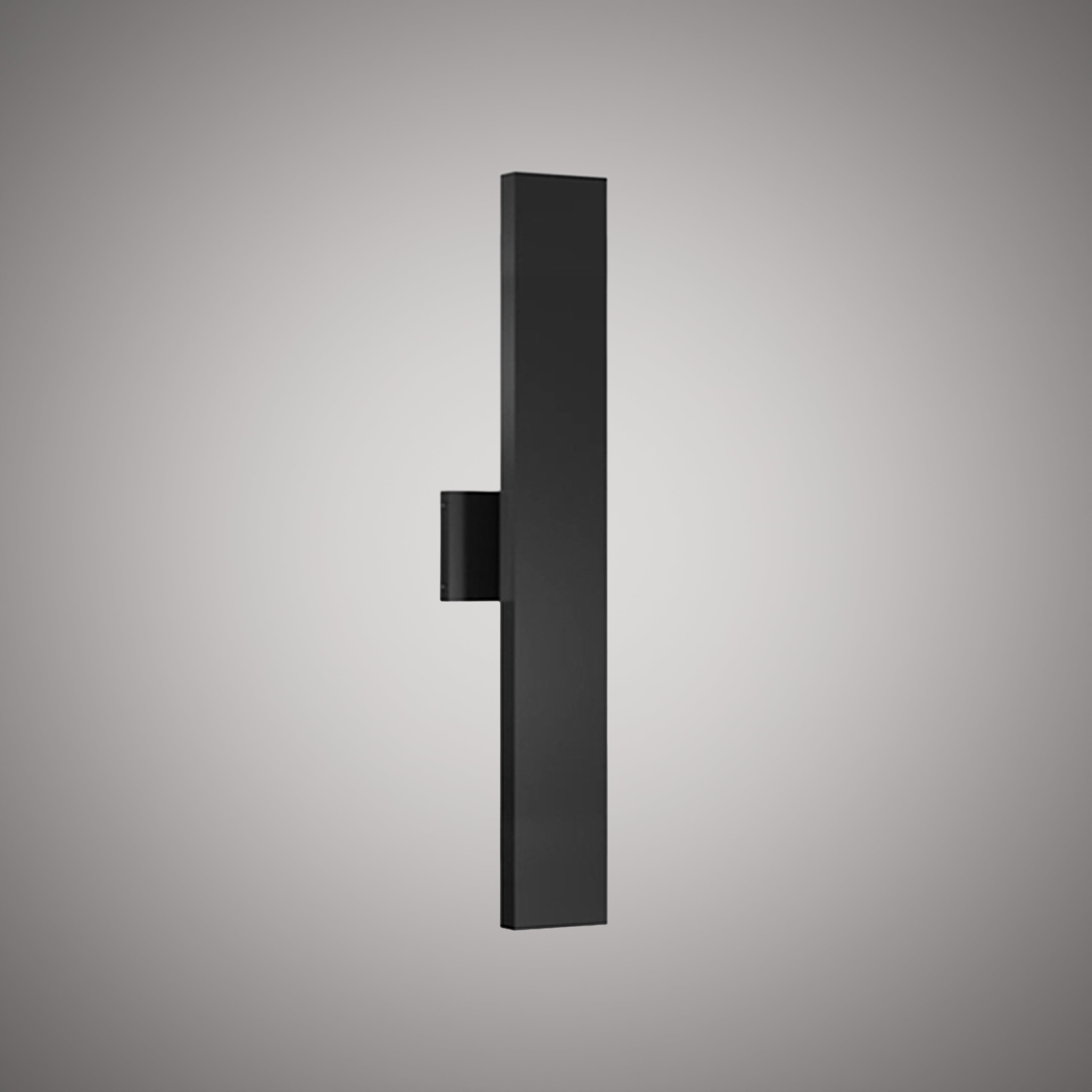 Blade 16-in Steel wall light Black powder Coated