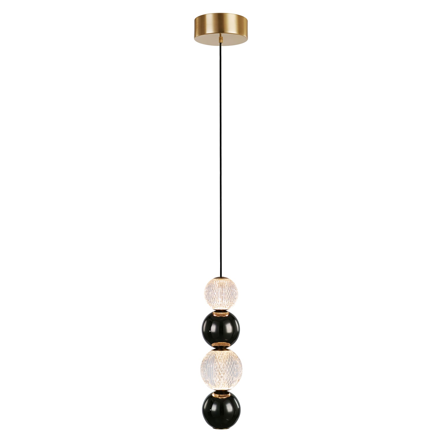Onyx 5-in Steel Pendant