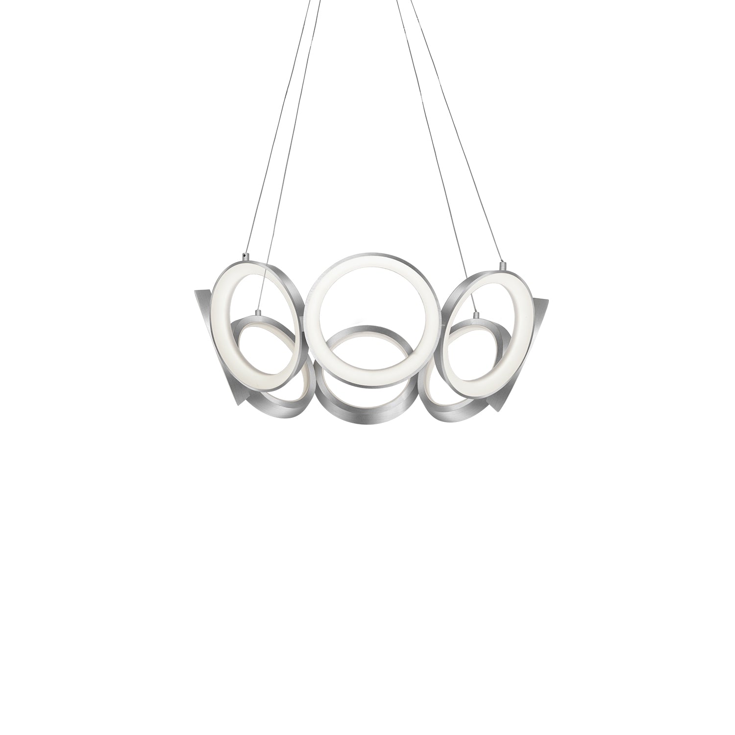 Oros 24-in Aluminum Chandelier