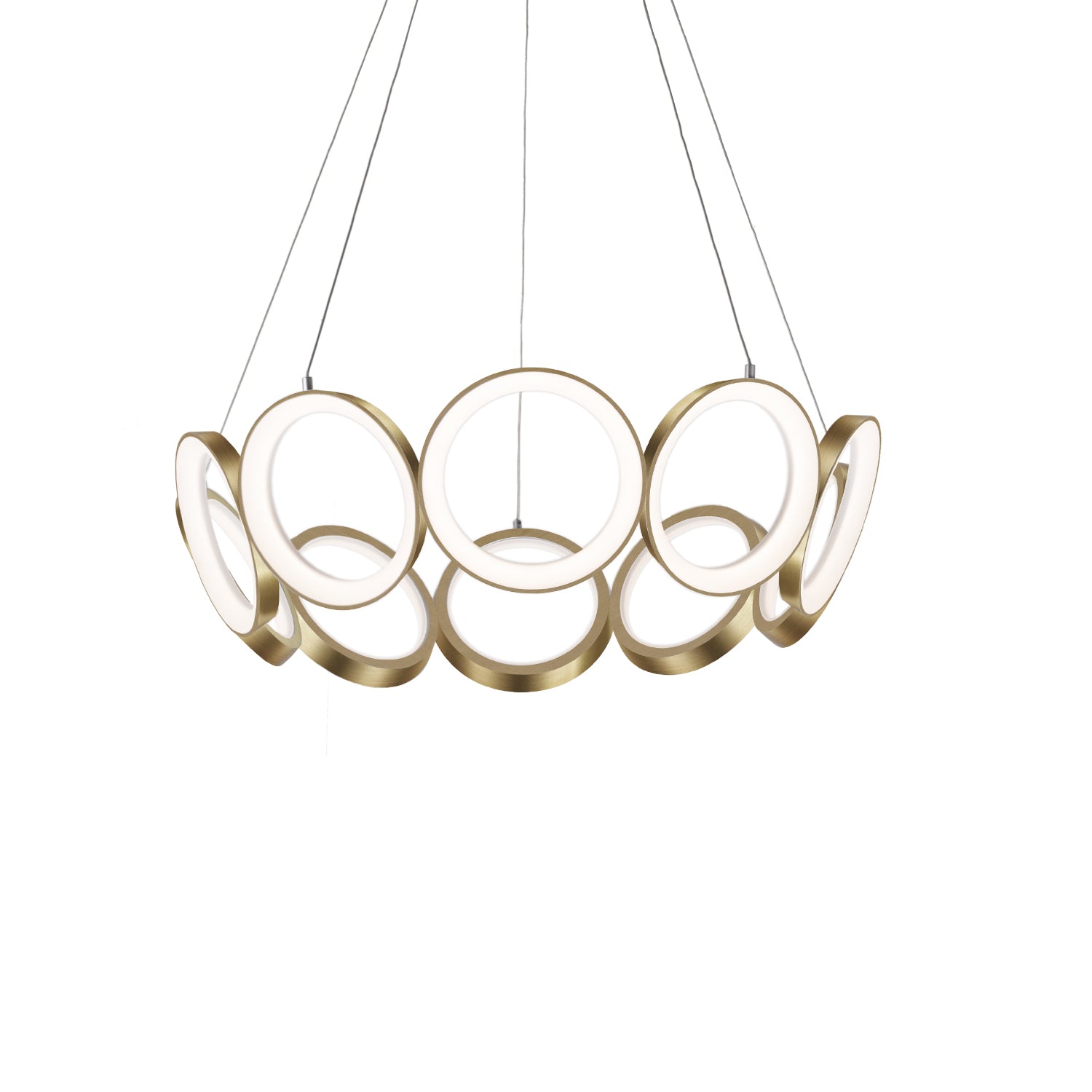 Oros 29-in Aluminum Chandelier