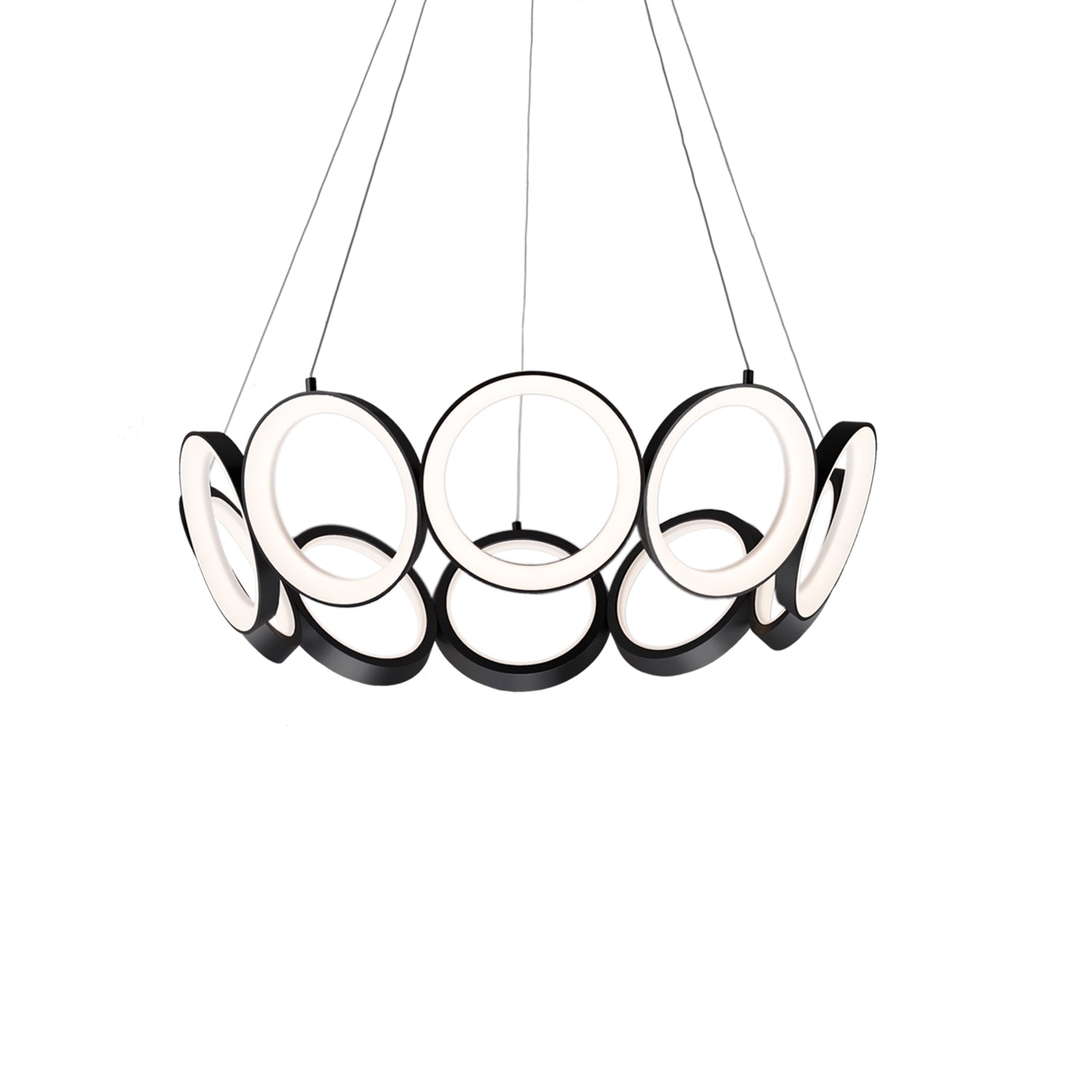 Oros 29-in Aluminum Chandelier