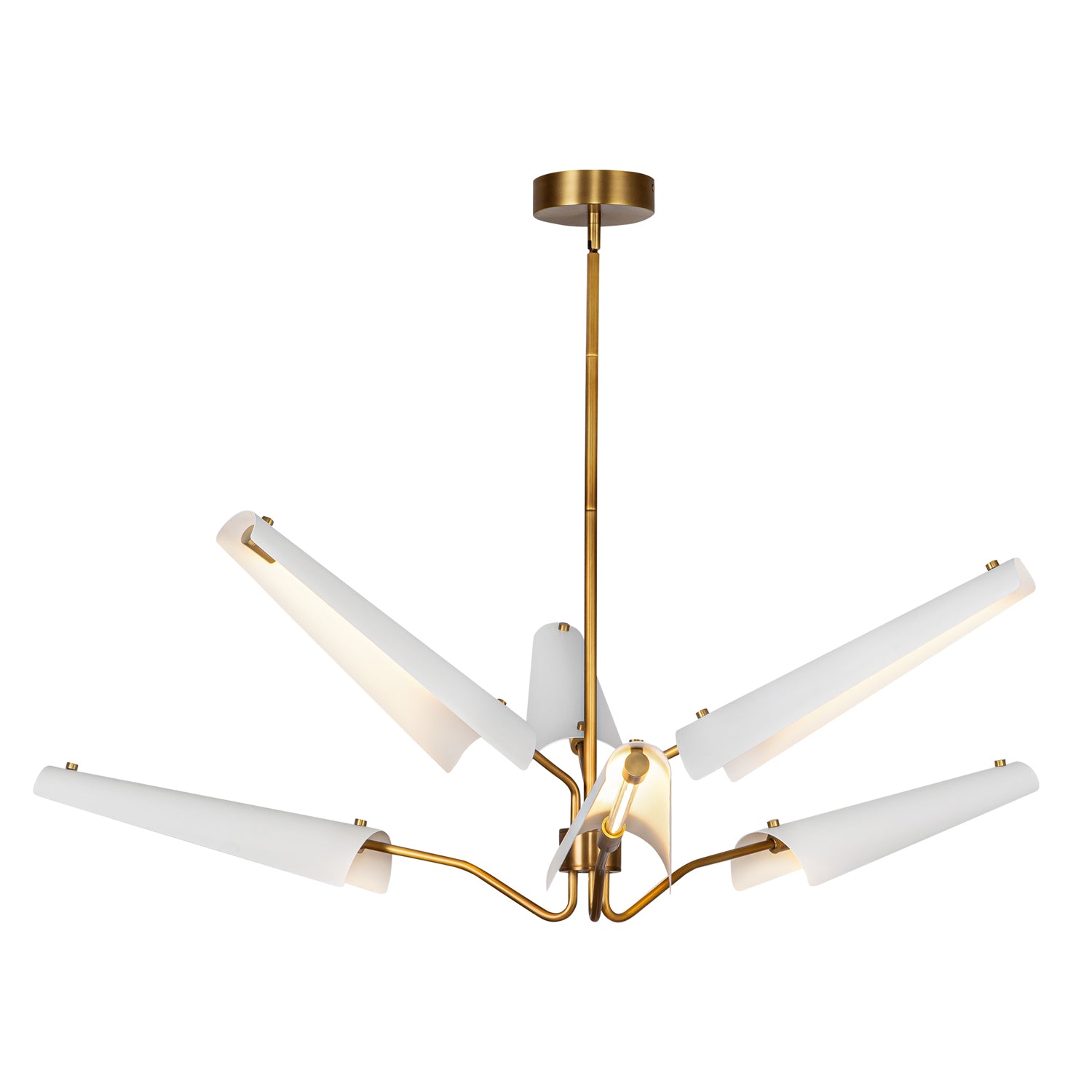 Osorio 46-in 6 lights Steel Chandelier