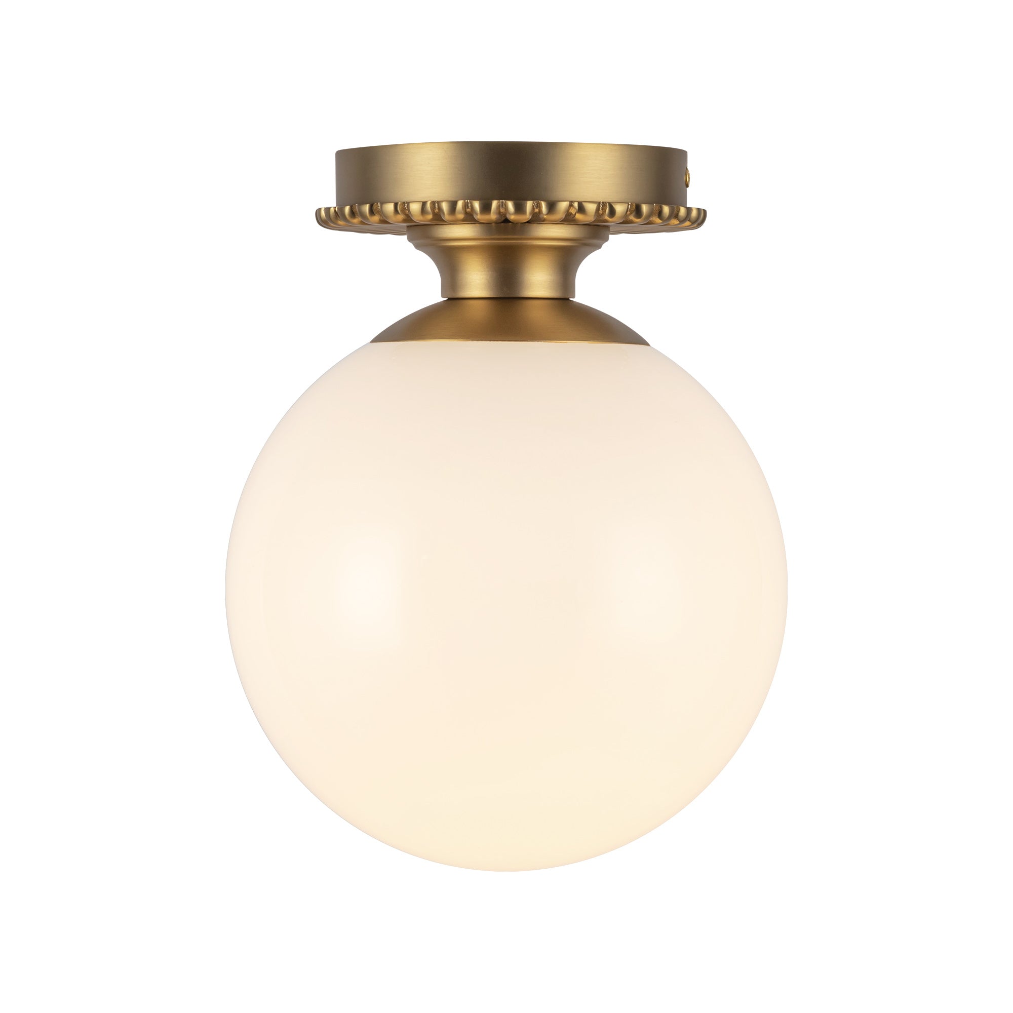 Otis 8-in Steel Semi-Flush Mount