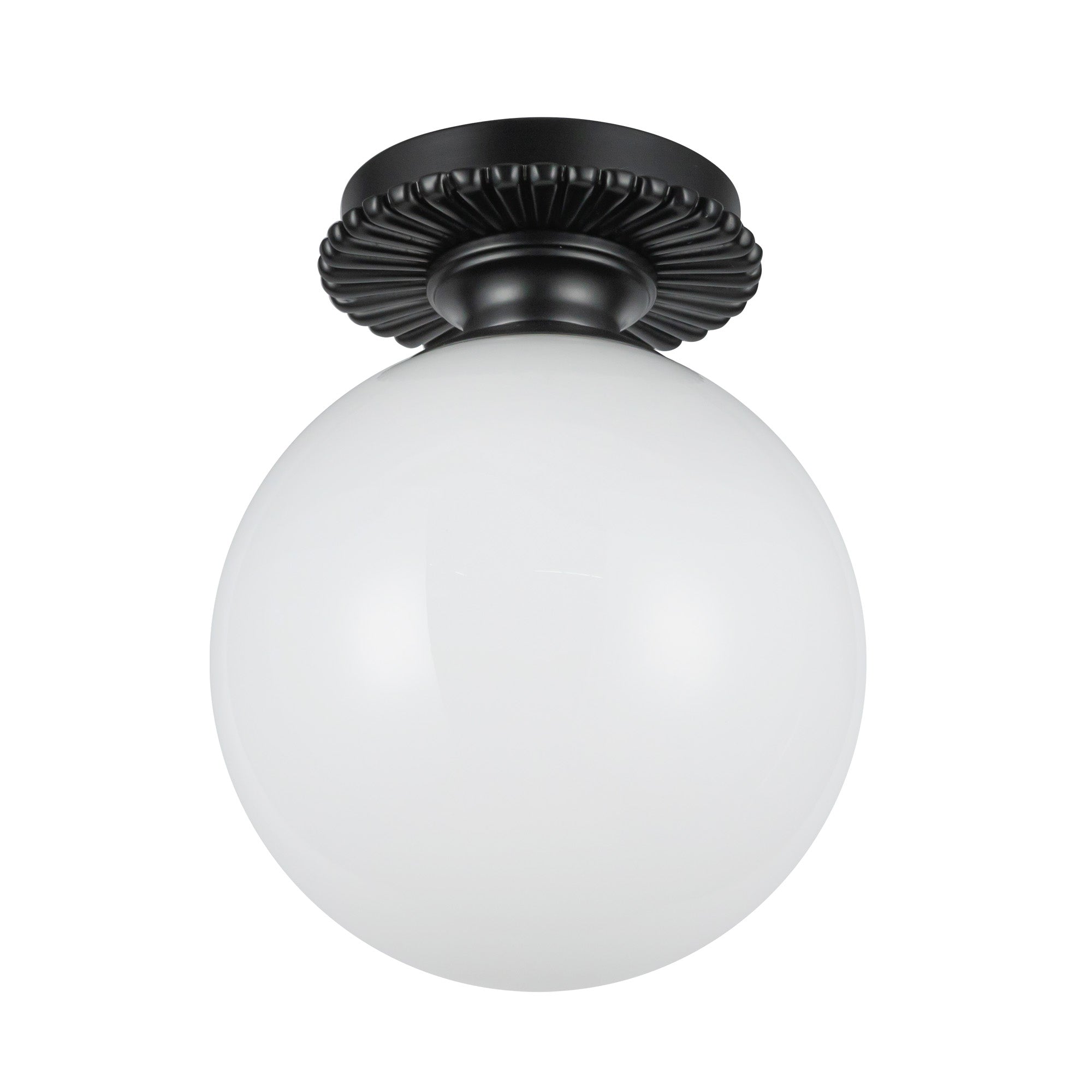 Otis 8-in Steel Semi-Flush Mount