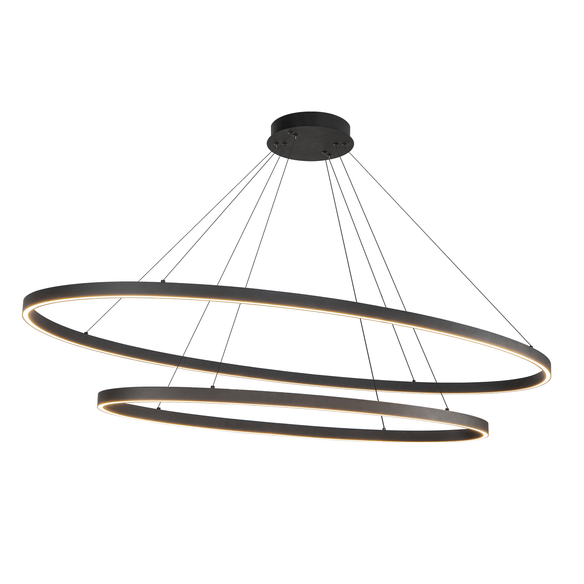 Ovale 2 Layer Aluminum Chandelier