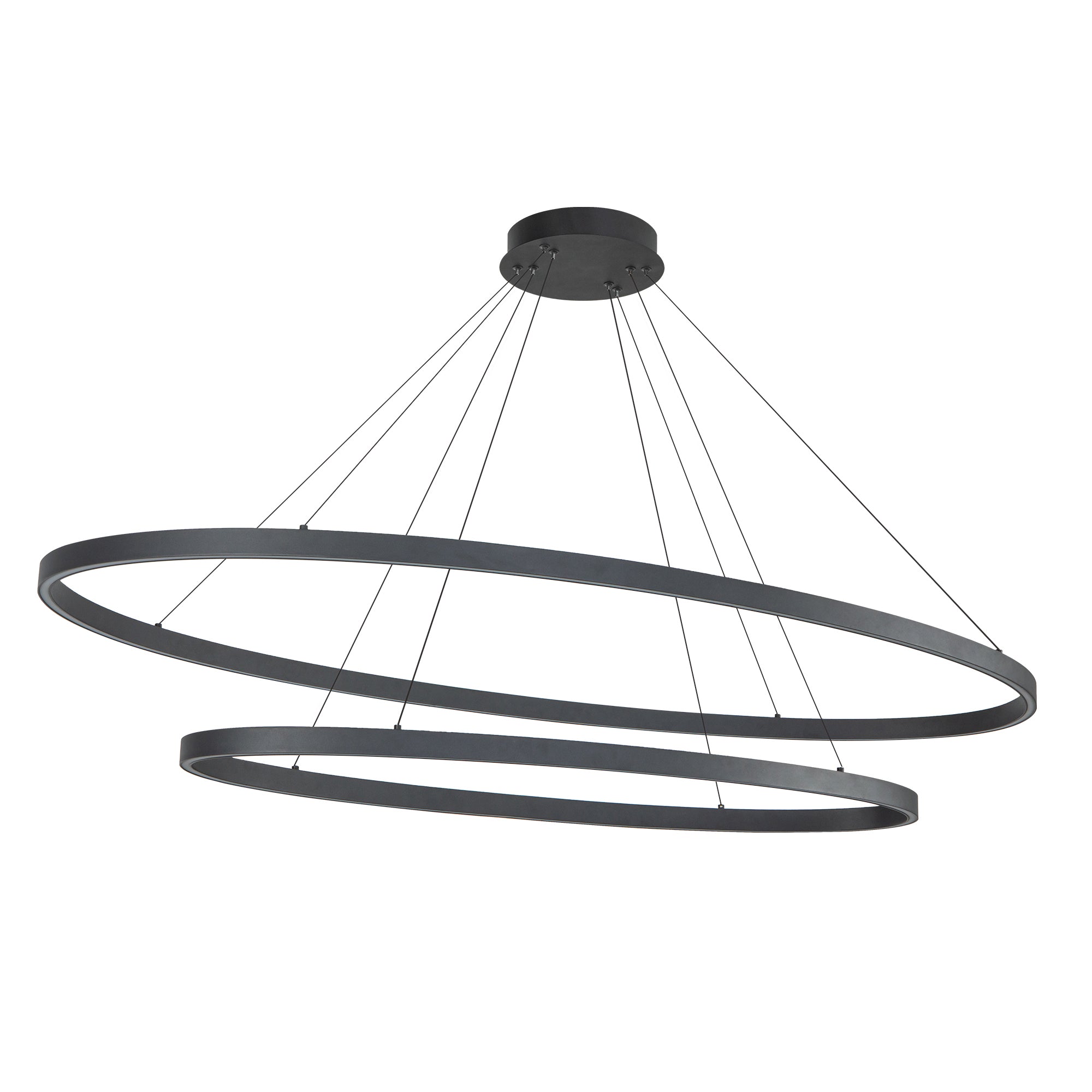 Ovale 2 Layer Aluminum Chandelier