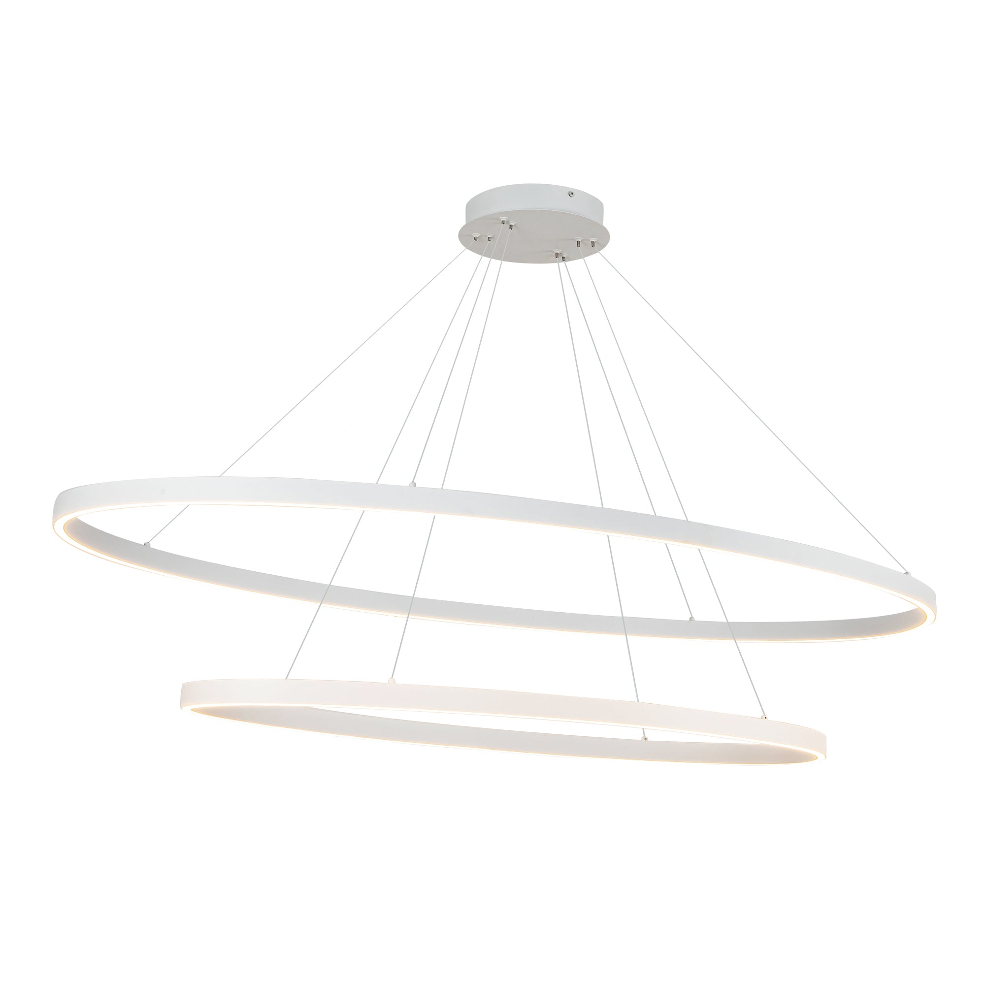 Ovale 2 Layer Aluminum Chandelier