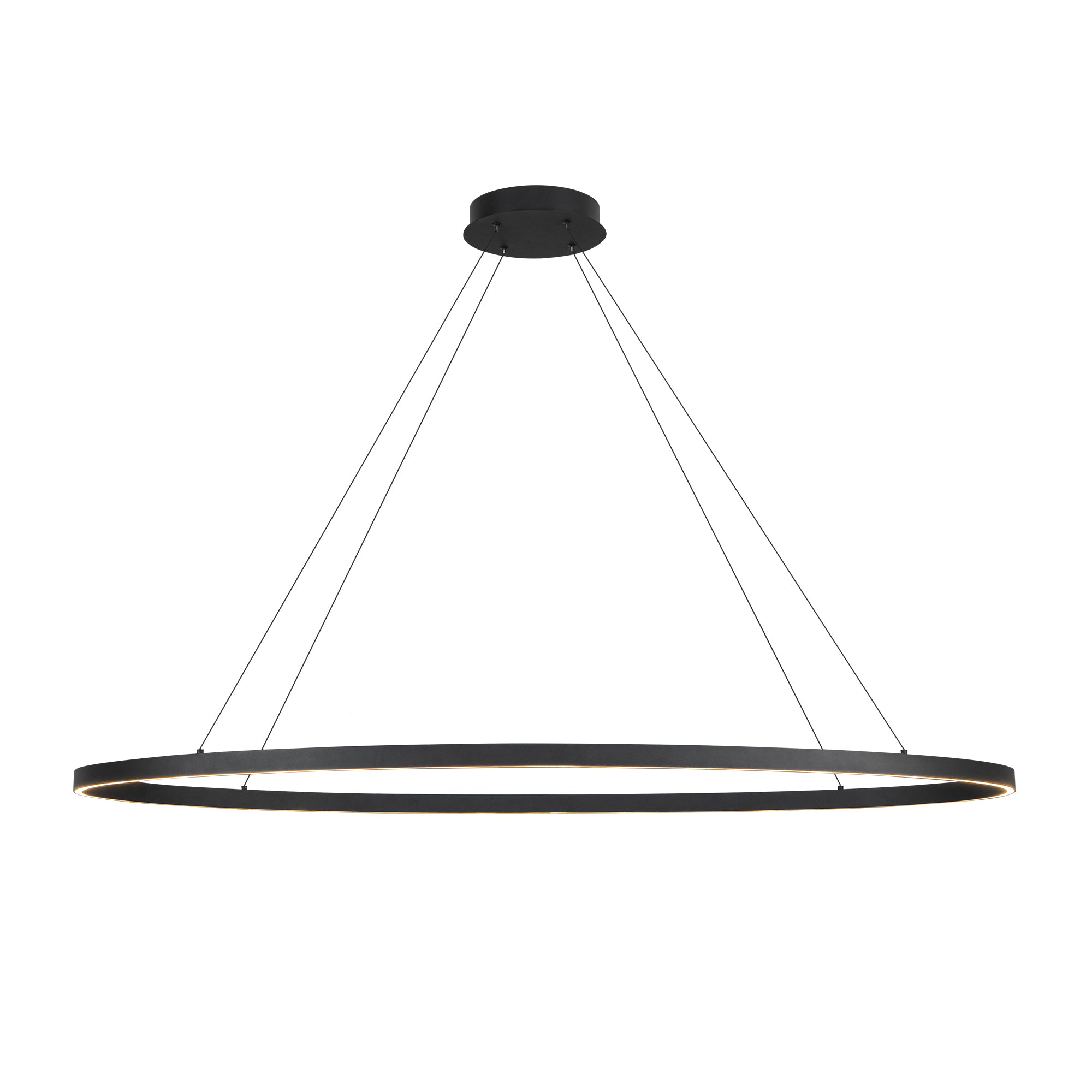 Ovale 53-in Aluminum Linear Pendant