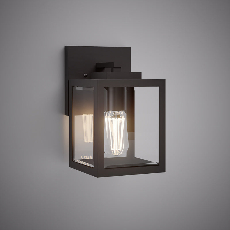 1 Lights Terra 10-in wall light Black powder Coated Dimmable 60W