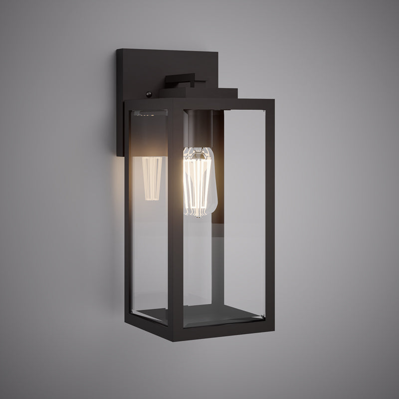 1 Lights Terra 14-in wall light Black powder Coated Dimmable 60W