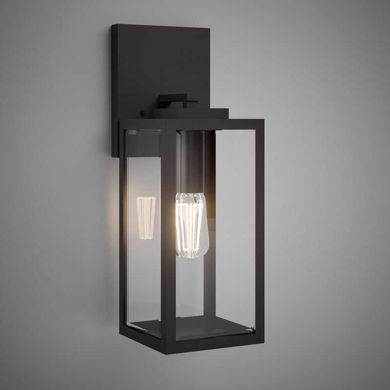 1 Lights Terra 17-in wall light Black powder Coated Dimmable 60W