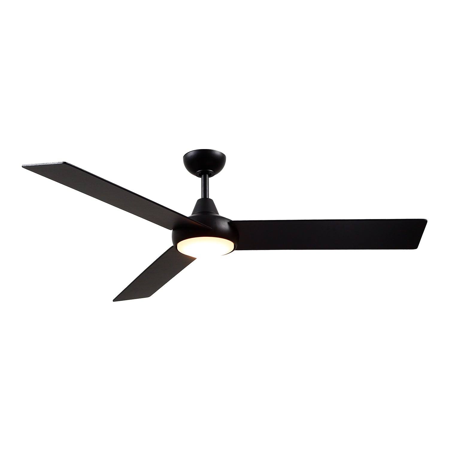 Owens 56-in Matte Black Reversible DC LED Ceiling Fan