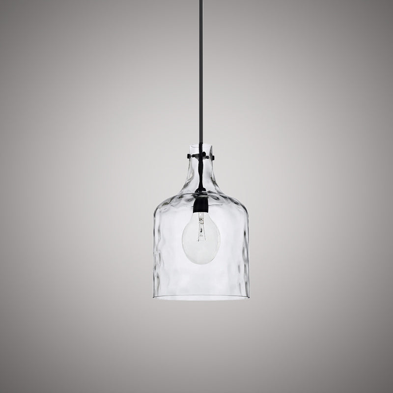 1 Lights Hazel 7-in Pendant Matte Black Dimmable 60W