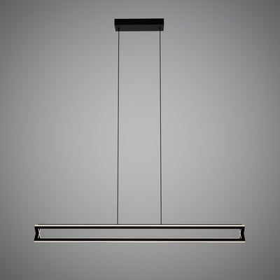 Led 48-in Matte Black Chandelier Dimmable 40W