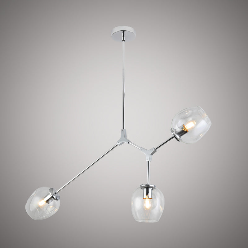 3 Lights Ellen 3-light Chandelier Chrome Dimmable 180W