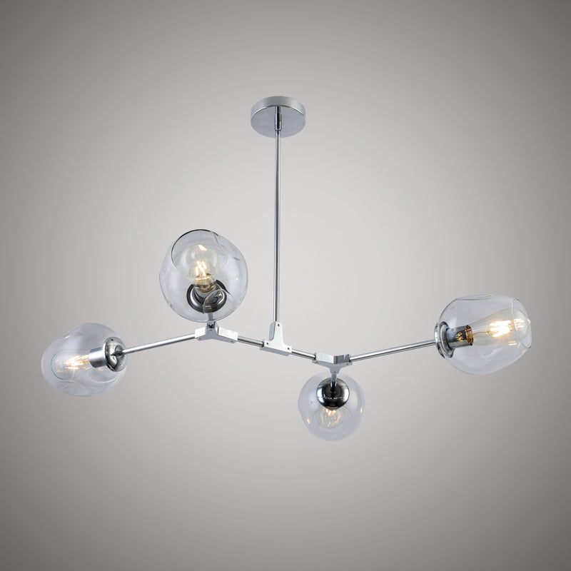 4 Lights Ellen 4-light Chandelier Chrome Dimmable 240W