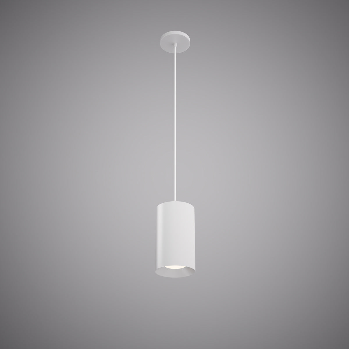Volt 4.5-inch Matte White Dimmable Mini Pendant Light