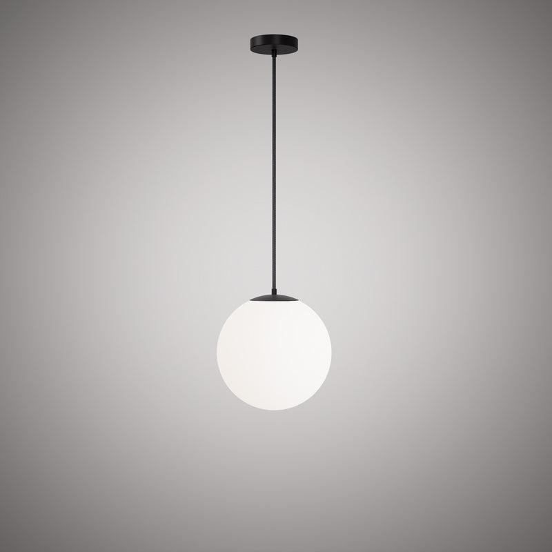 1 Lights Bolio 12-in Black pendant Matte Black Dimmable 60W