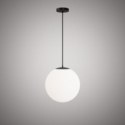 Bolio 1-Light 16-in Matte Black Pendant Dimmable 60W
