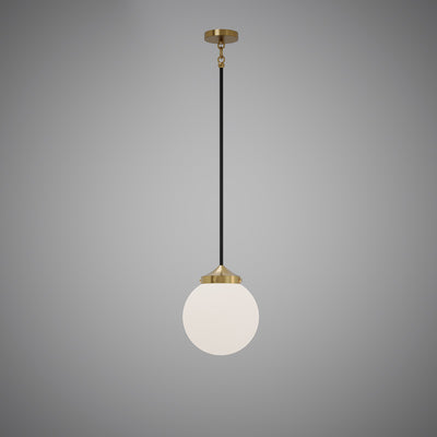 Bianca 1-Light Matte Black/Aged Brass Pendant Dimmable