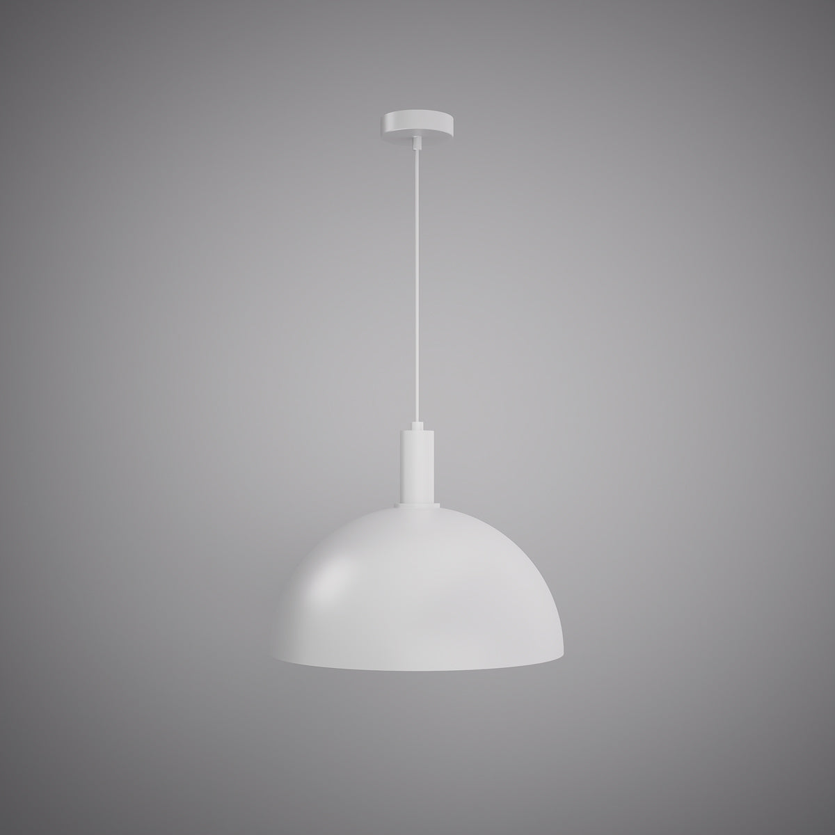 Archi Dome 16-inch Matte White Dimmable Pendant Light