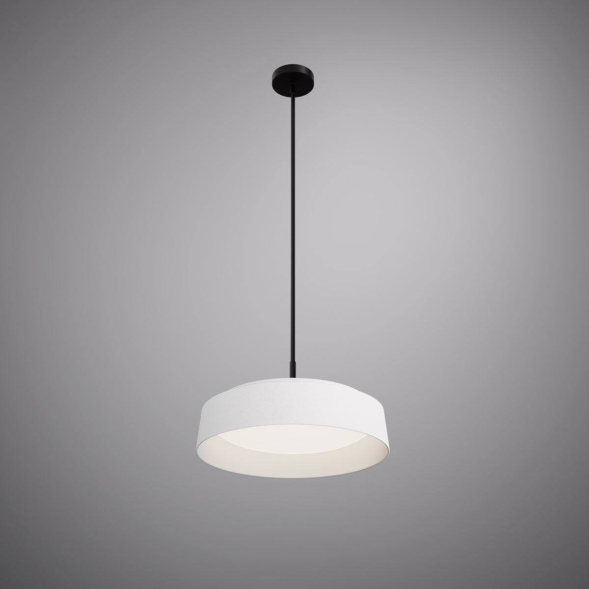 Verona Pendant Matte White/Matte Black Dimmable