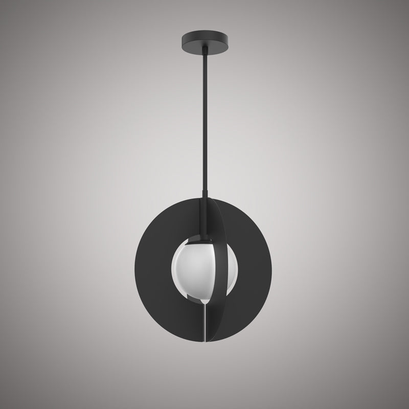 1 Lights Pulse Pendant Matte Black Dimmable 60W