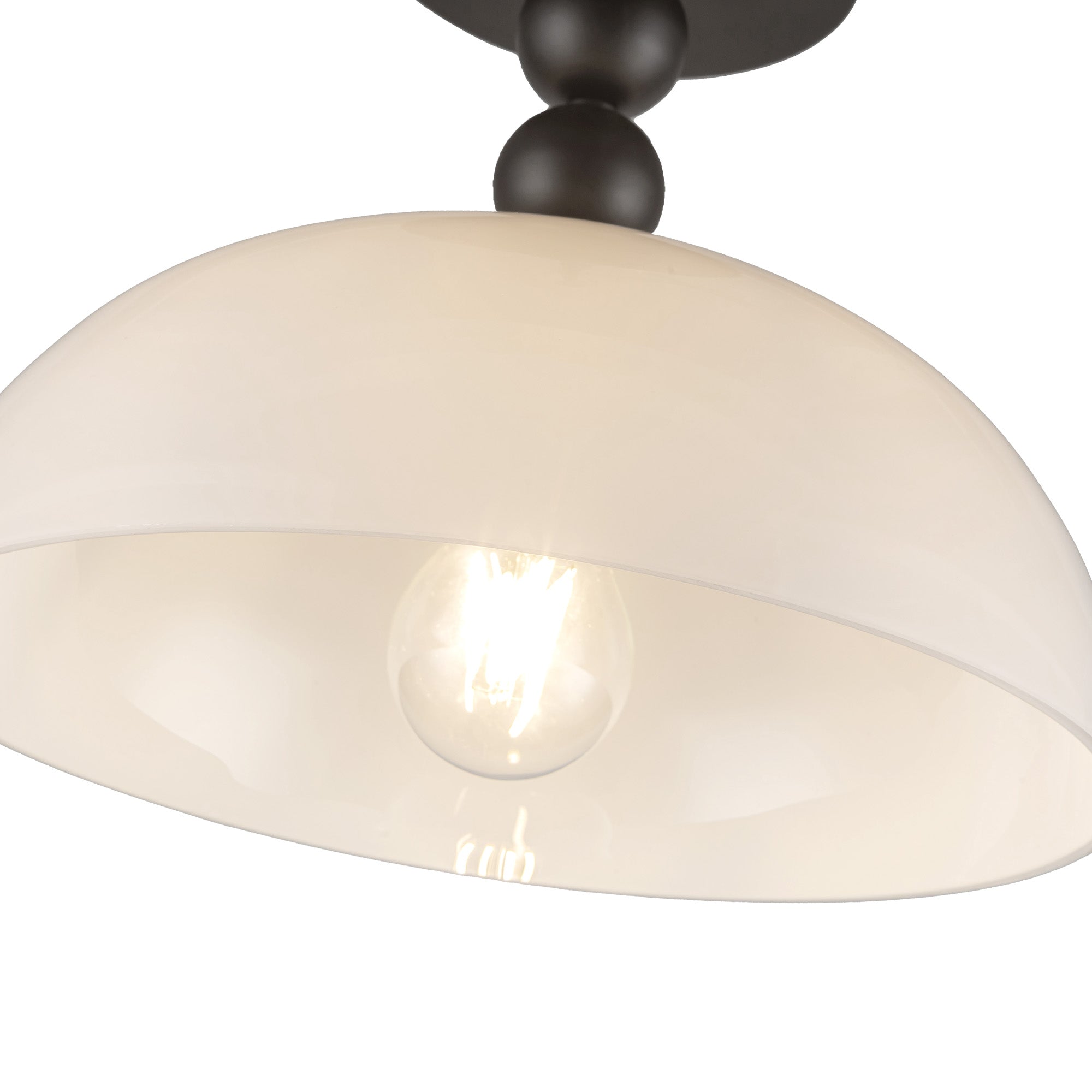 Paisley 12-in Steel Semi-Flush Mount