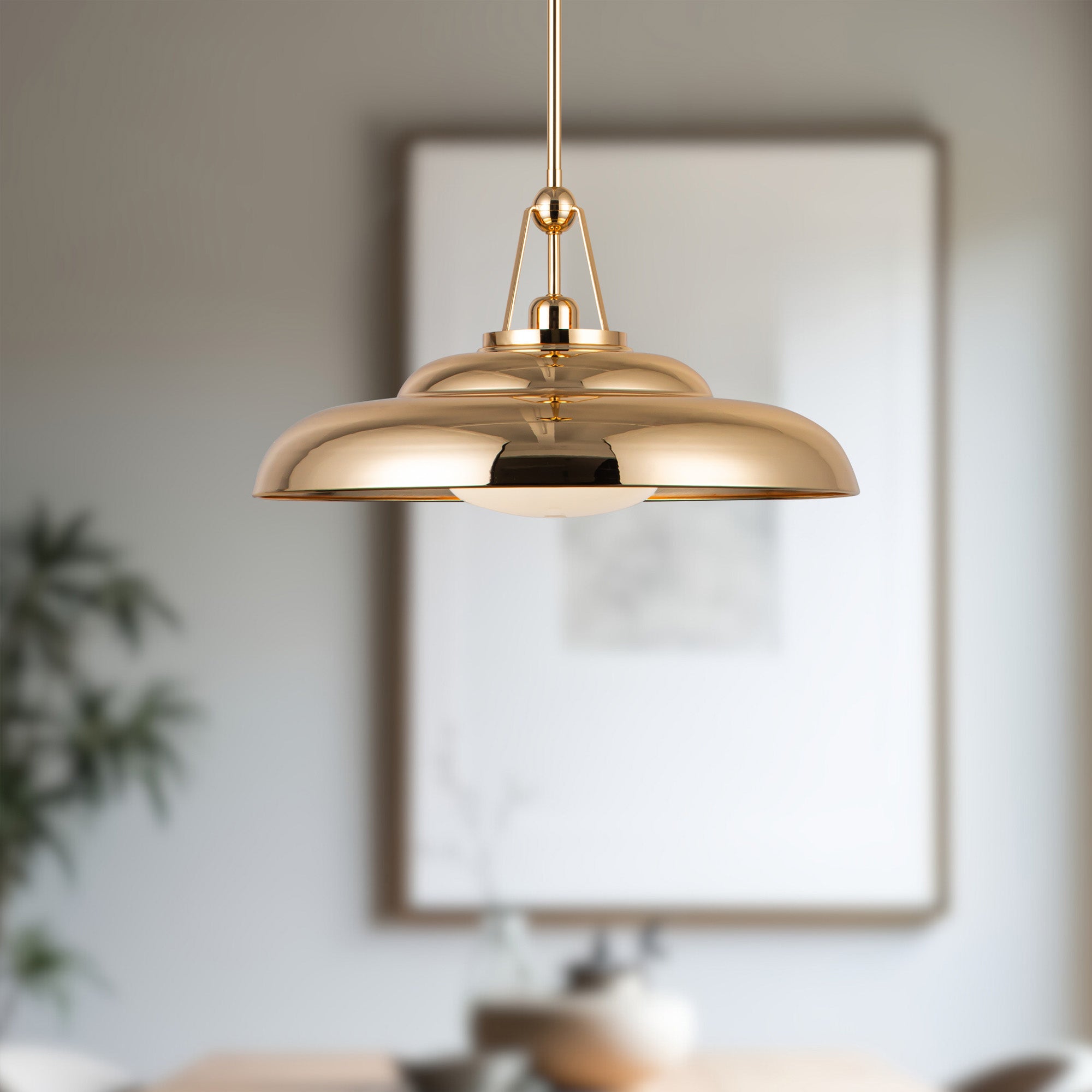 Palmetto 20-in Steel Pendant