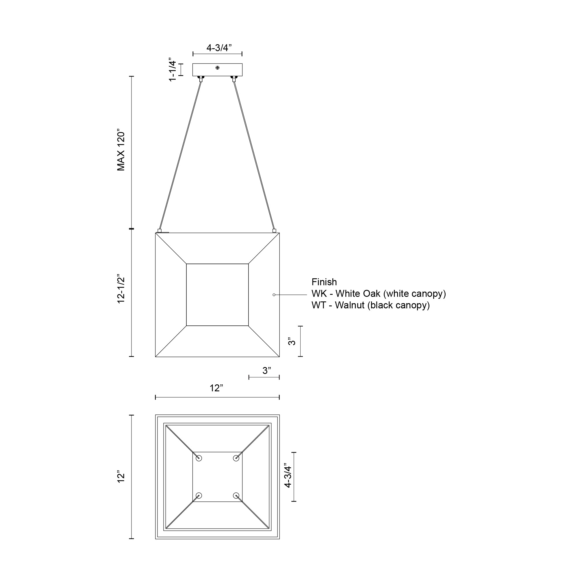 Morina 12-in Dimmable LED Geometric Pendant
