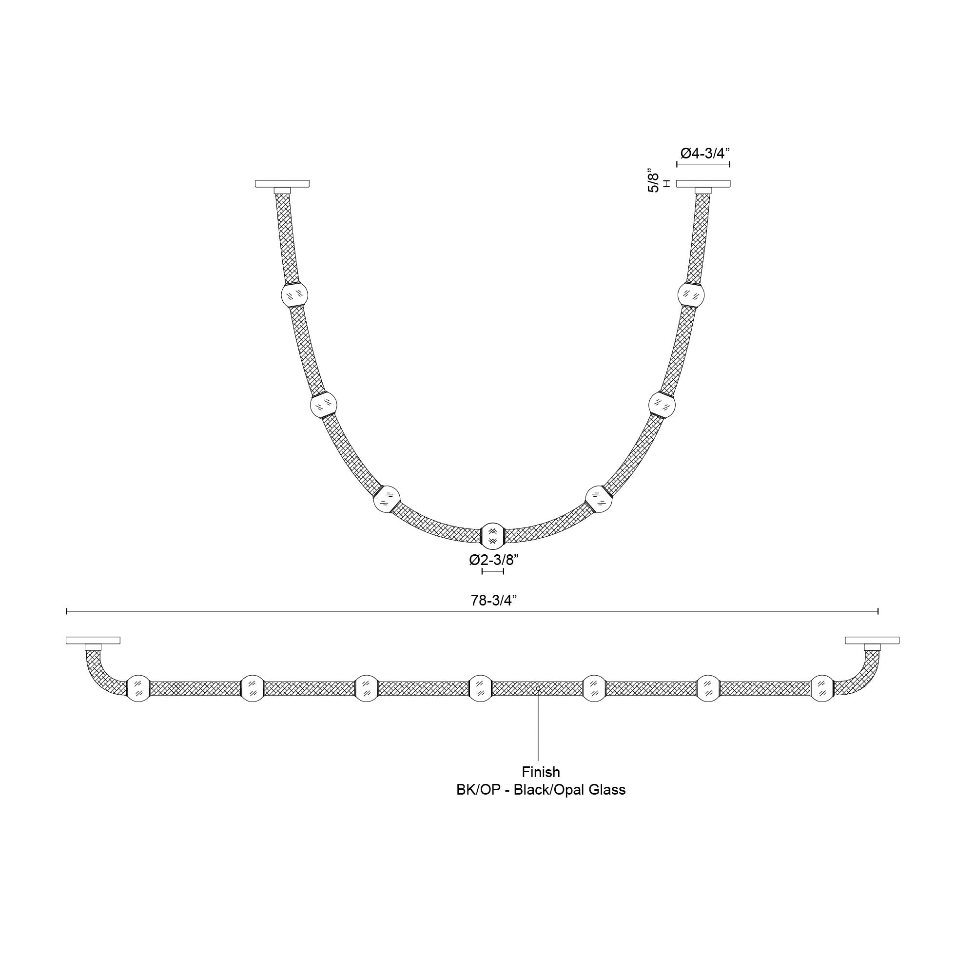 Corda 7-ft Aluminum Pendant