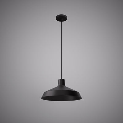 16-in Matte White Pendant Dimmable