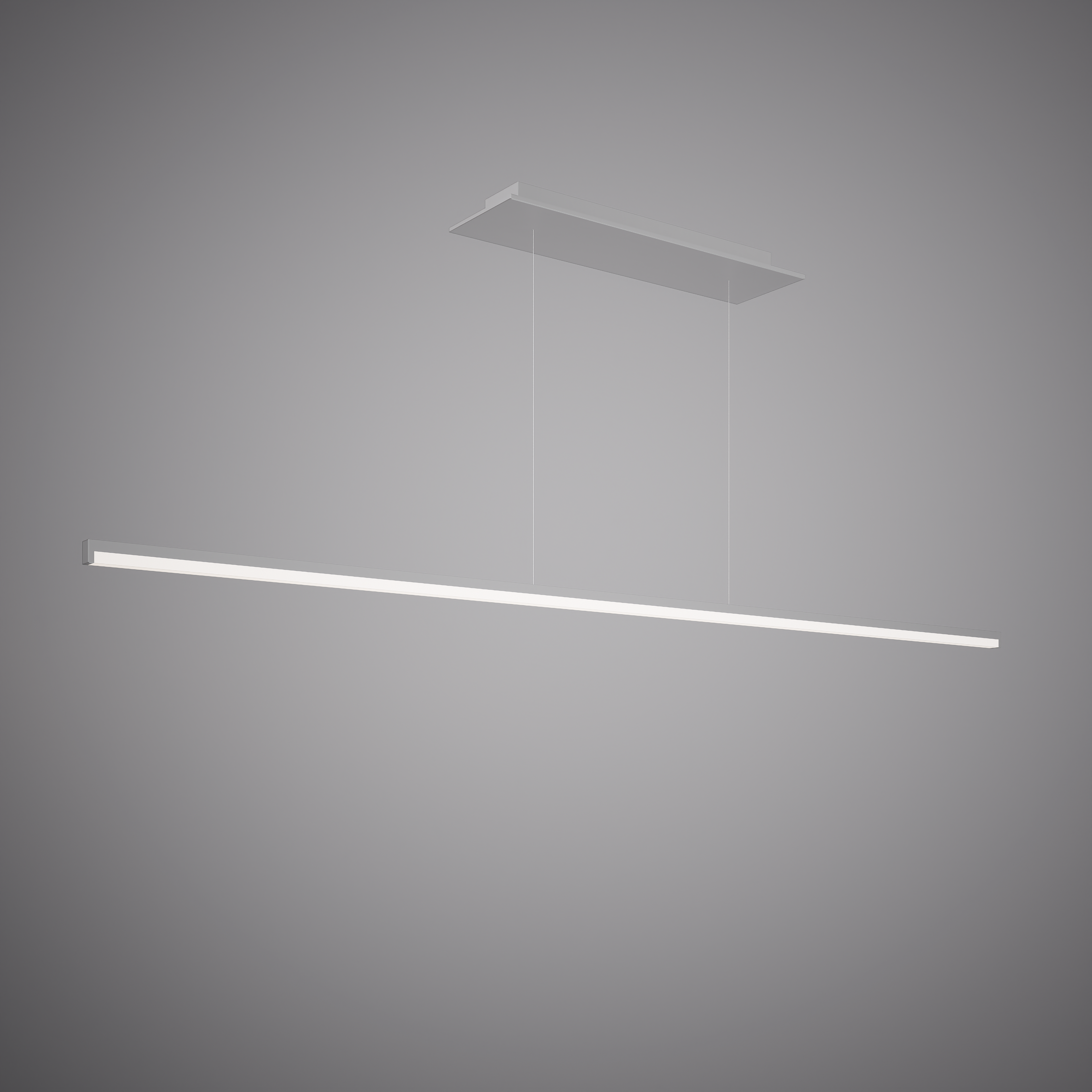 Led 59-in Linear Chandelier Matte White Dimmable 32W