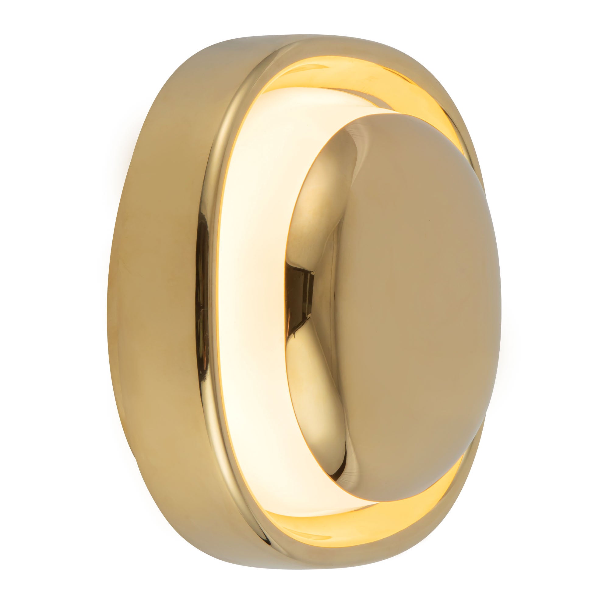 Pebble 8-in Brass Wall Sconce