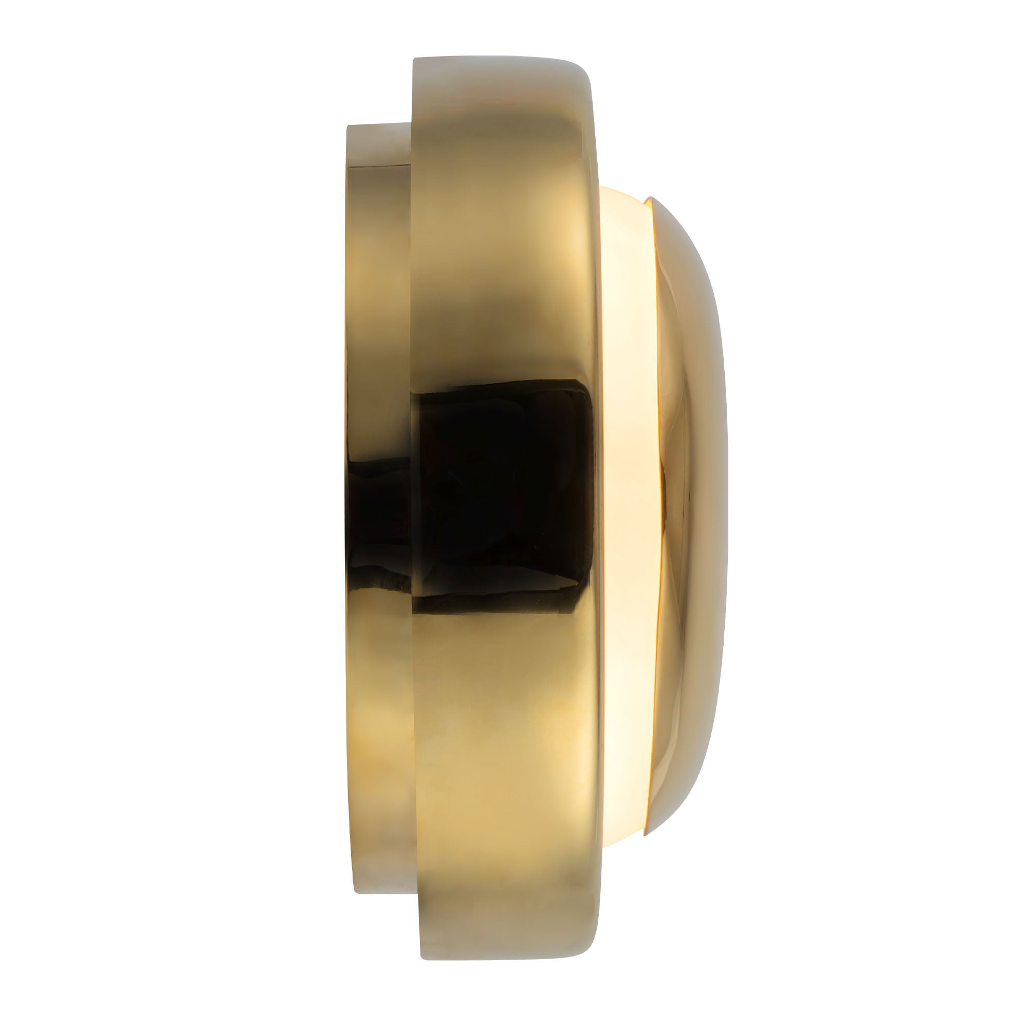 Pebble 8-in Brass Wall Sconce