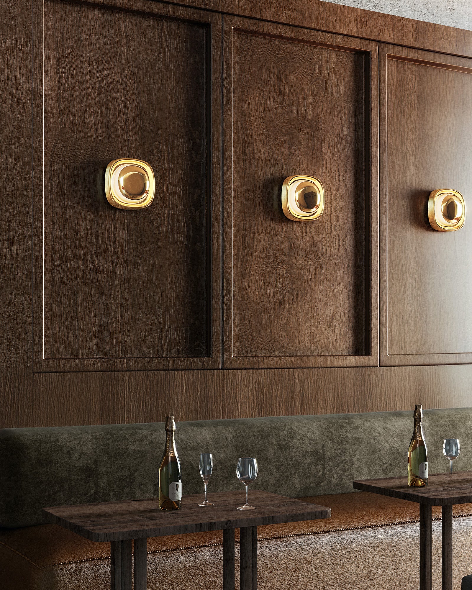 Pebble 8-in Brass Wall Sconce