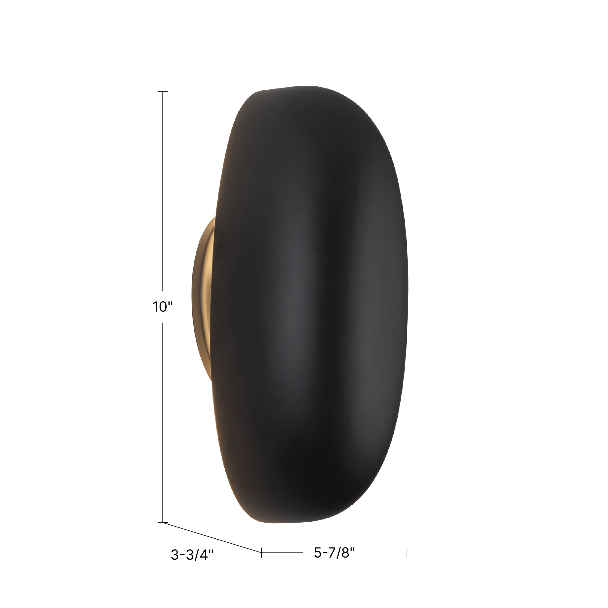 Perle 10-in Aluminum Steel Wall Sconce