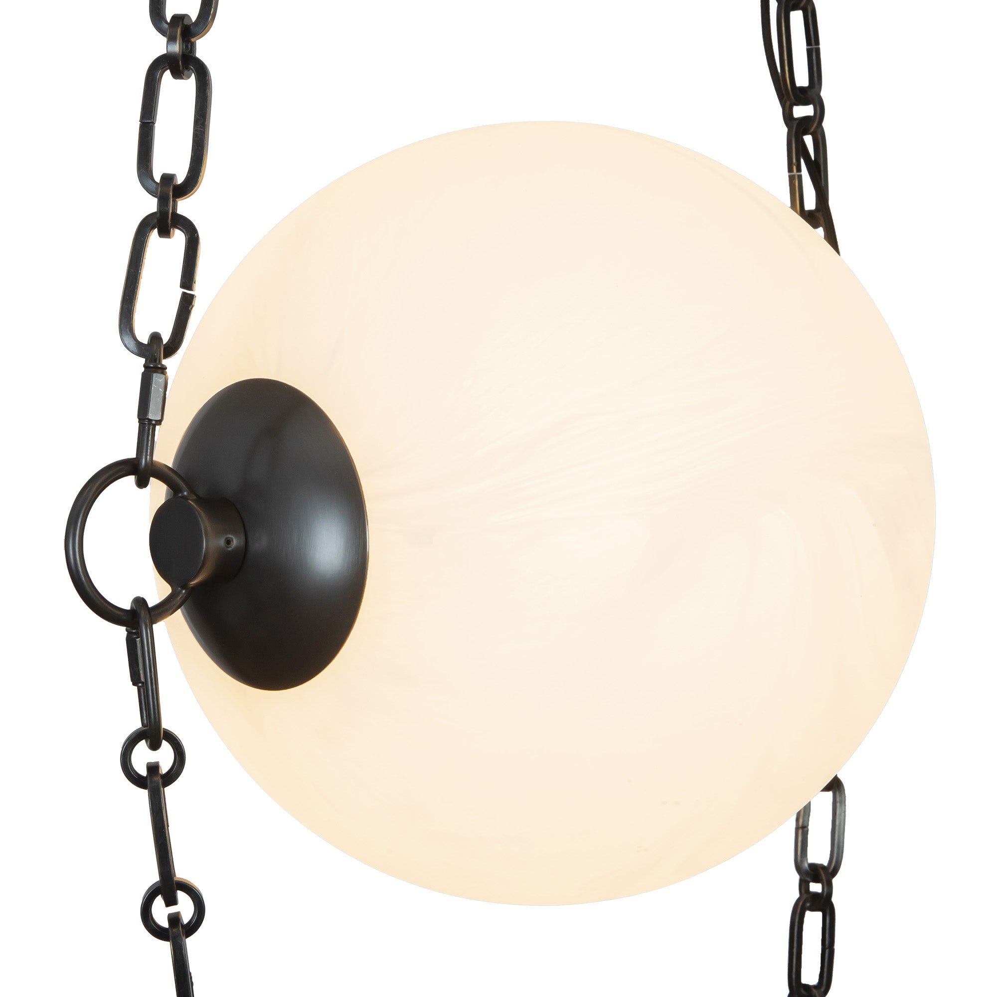 Petra 10-in 3 Light Steel Chandelier