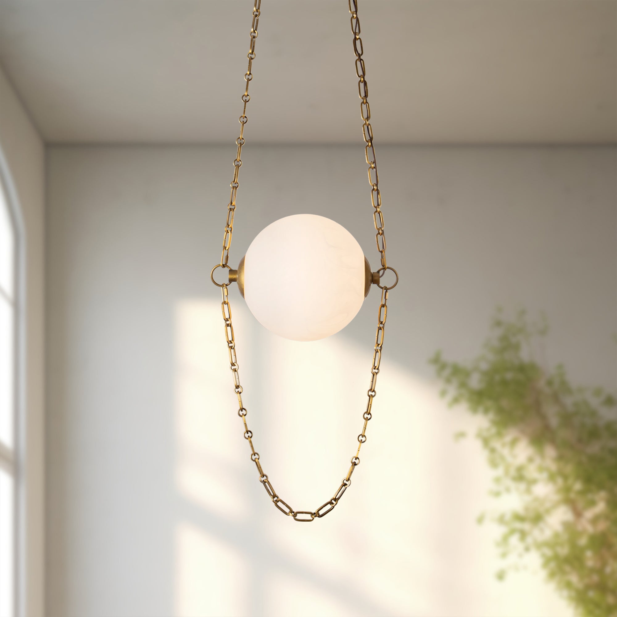 Petra 10-in Steel Pendant