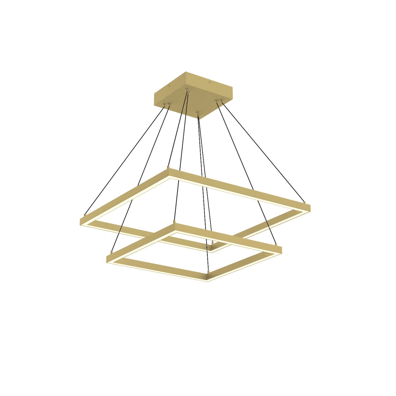 Piazza 24-in Aluminum Chandelier