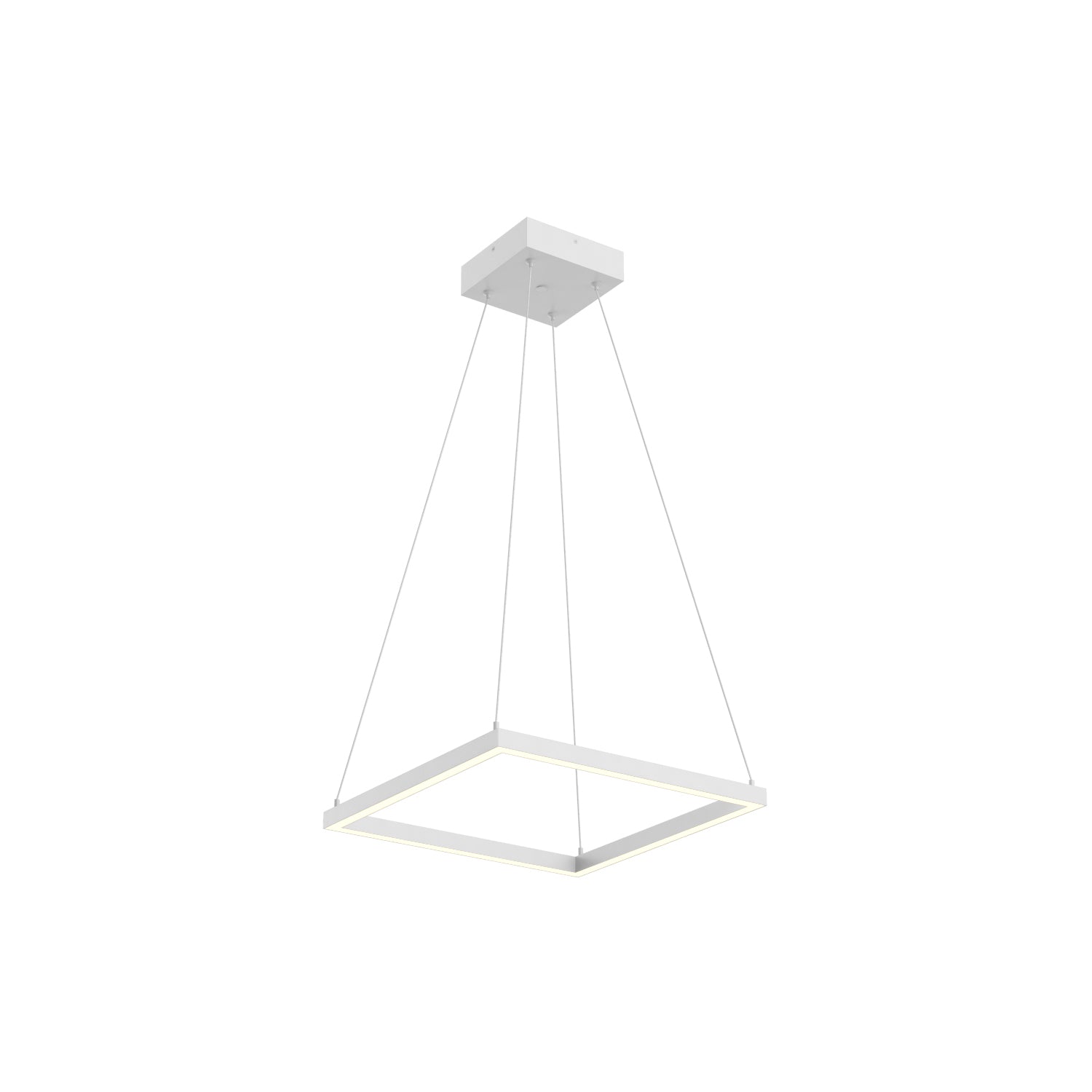 Piazza 18-in Mini Square LED Ring Pendant
