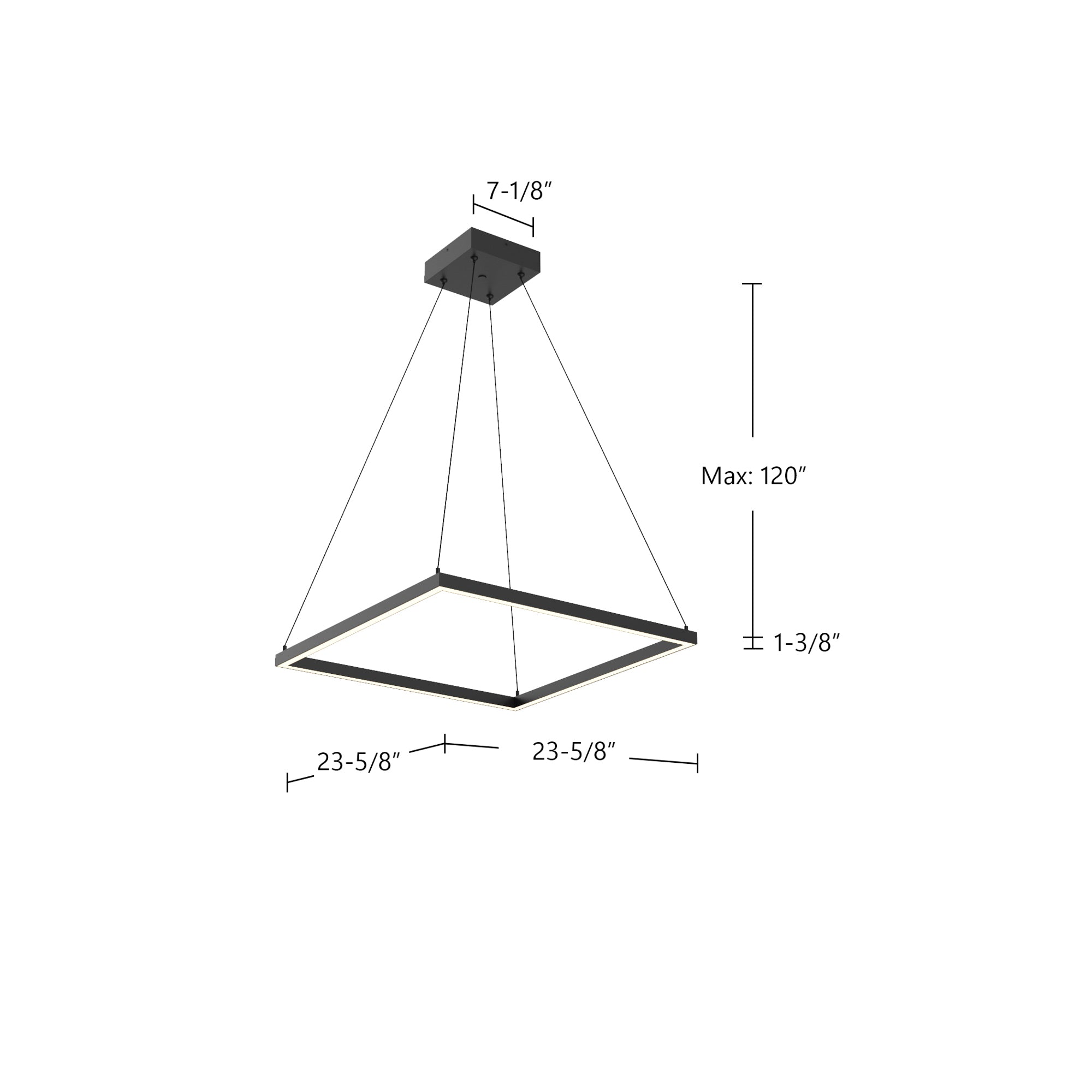 Piazza 24-in Aluminum Pendant